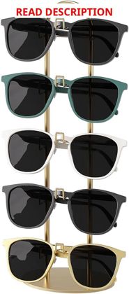 Metal Sunglass Organizer 5 Pairs Rack