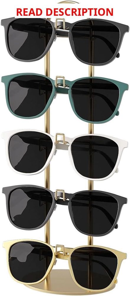 Metal Sunglass Organizer 5 Pairs Rack