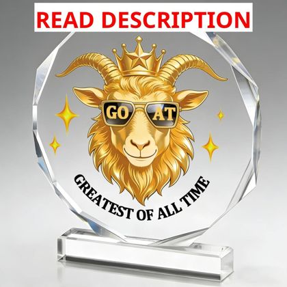 Goat Trophy - Acrylic Championship Trophy Award