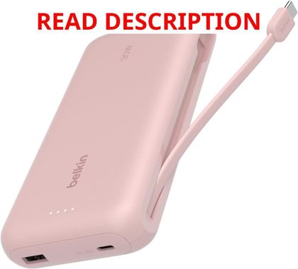Belkin 20000mAh USB-C Power Bank Pink