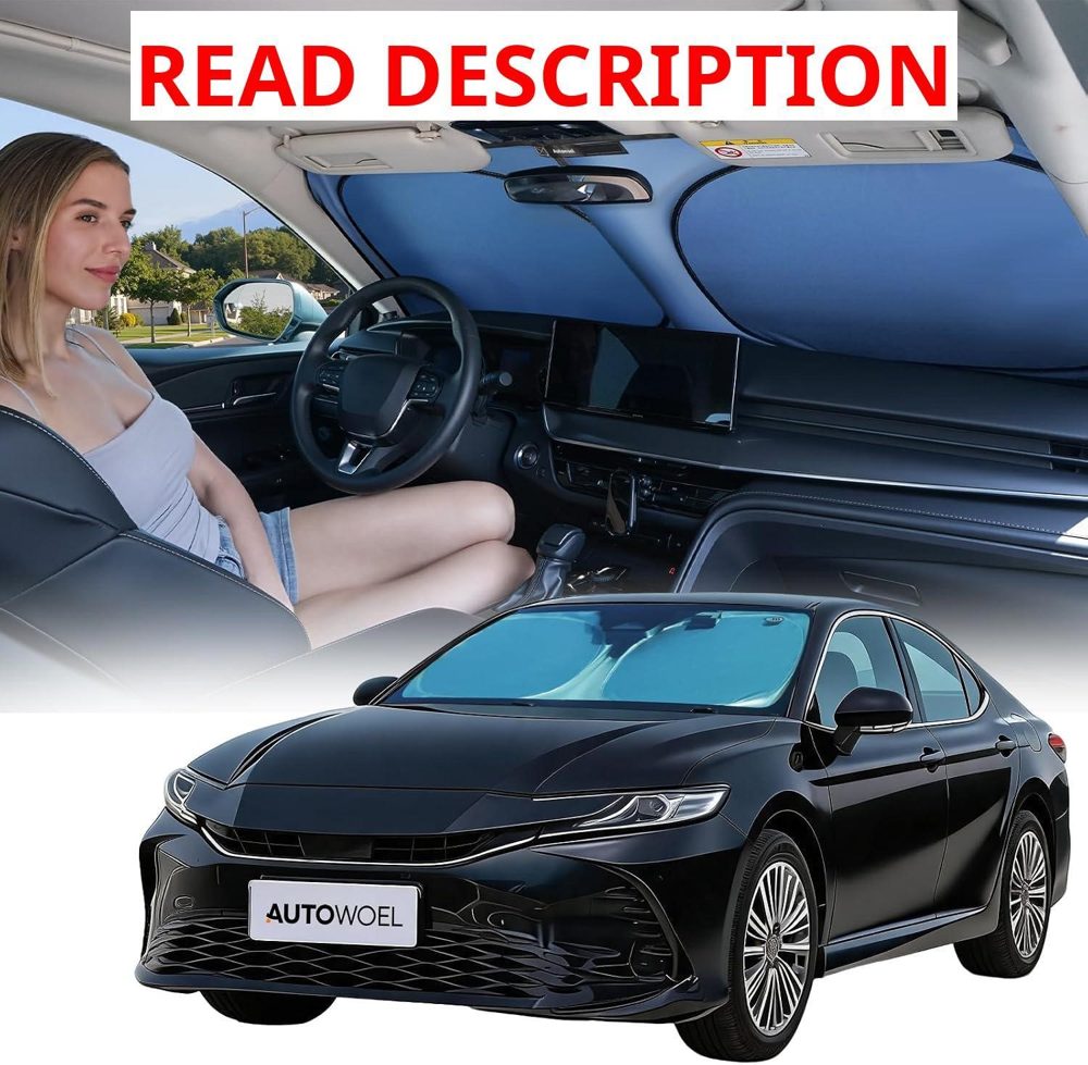 Titanium Silver Car Sun Shade 64"x32"