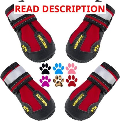 QUMY Dog Shoes - Water-Resistant Boots