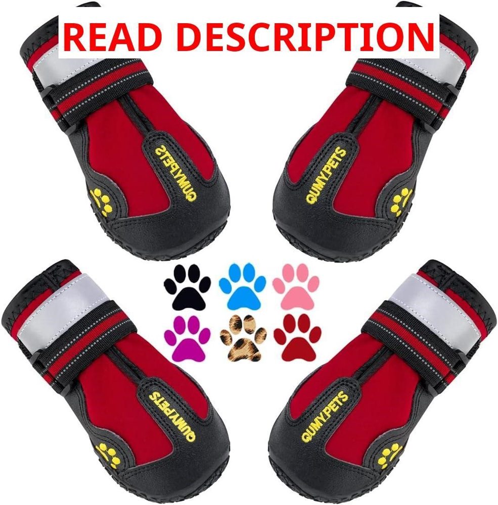 QUMY Dog Shoes - Water-Resistant Boots