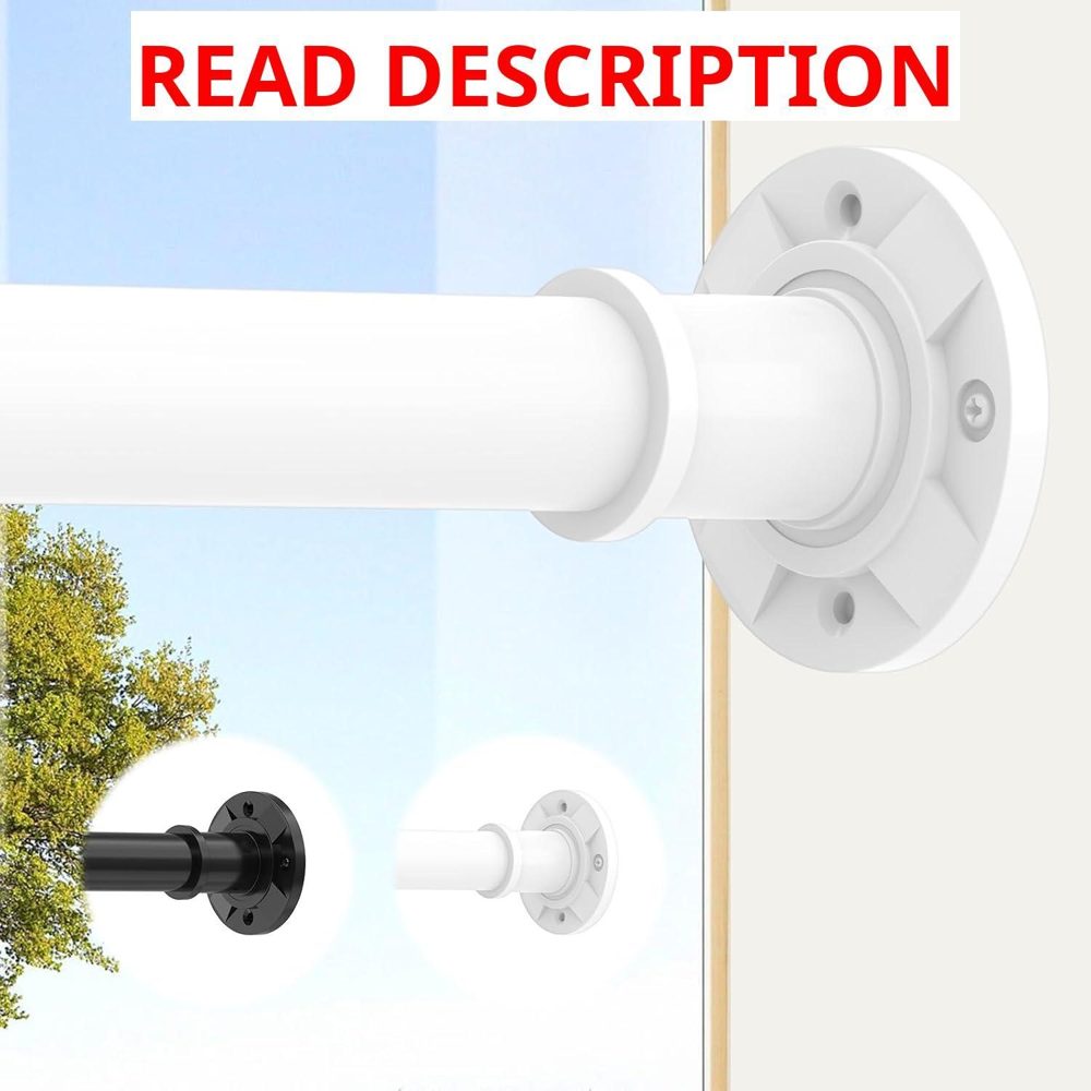 Tension Curtain Rod 31-88 in White Shower Rods