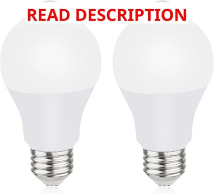 Motion Sensor Light Bulbs 9W A19 2 Pack