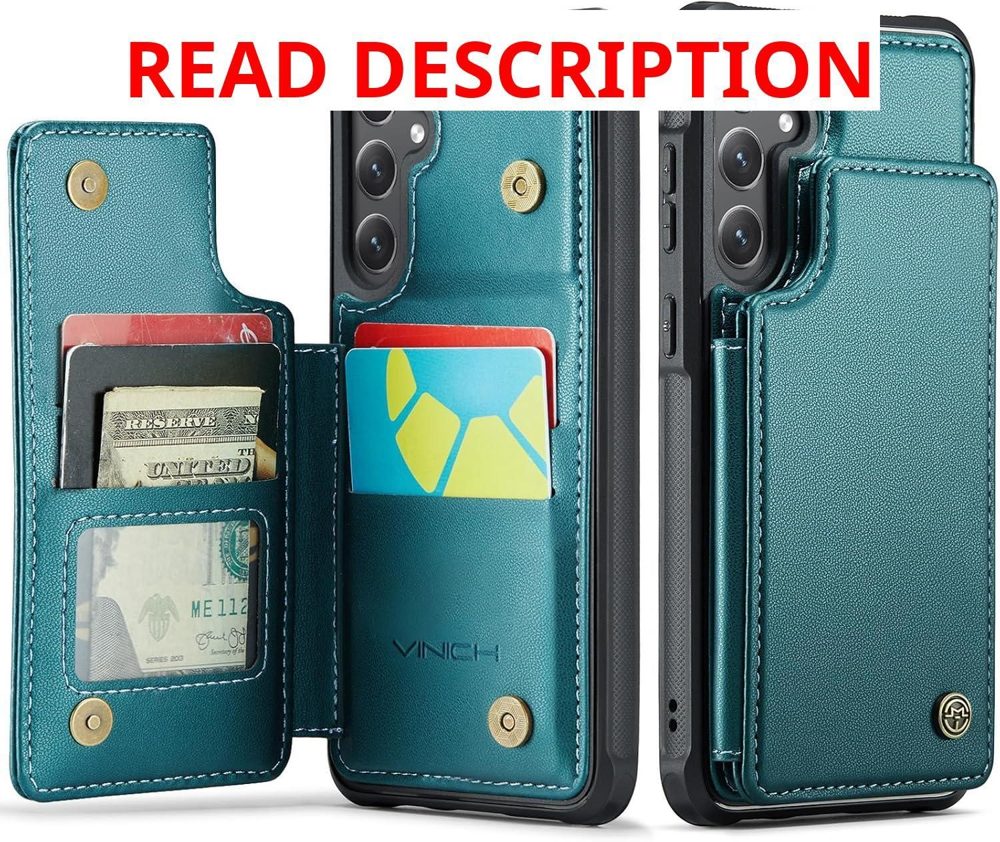 Vinich Galaxy S26+ Wallet Case Bluish Green