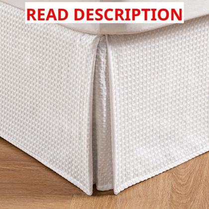MIYE Pleated Bed Skirt 14" Drop Queen