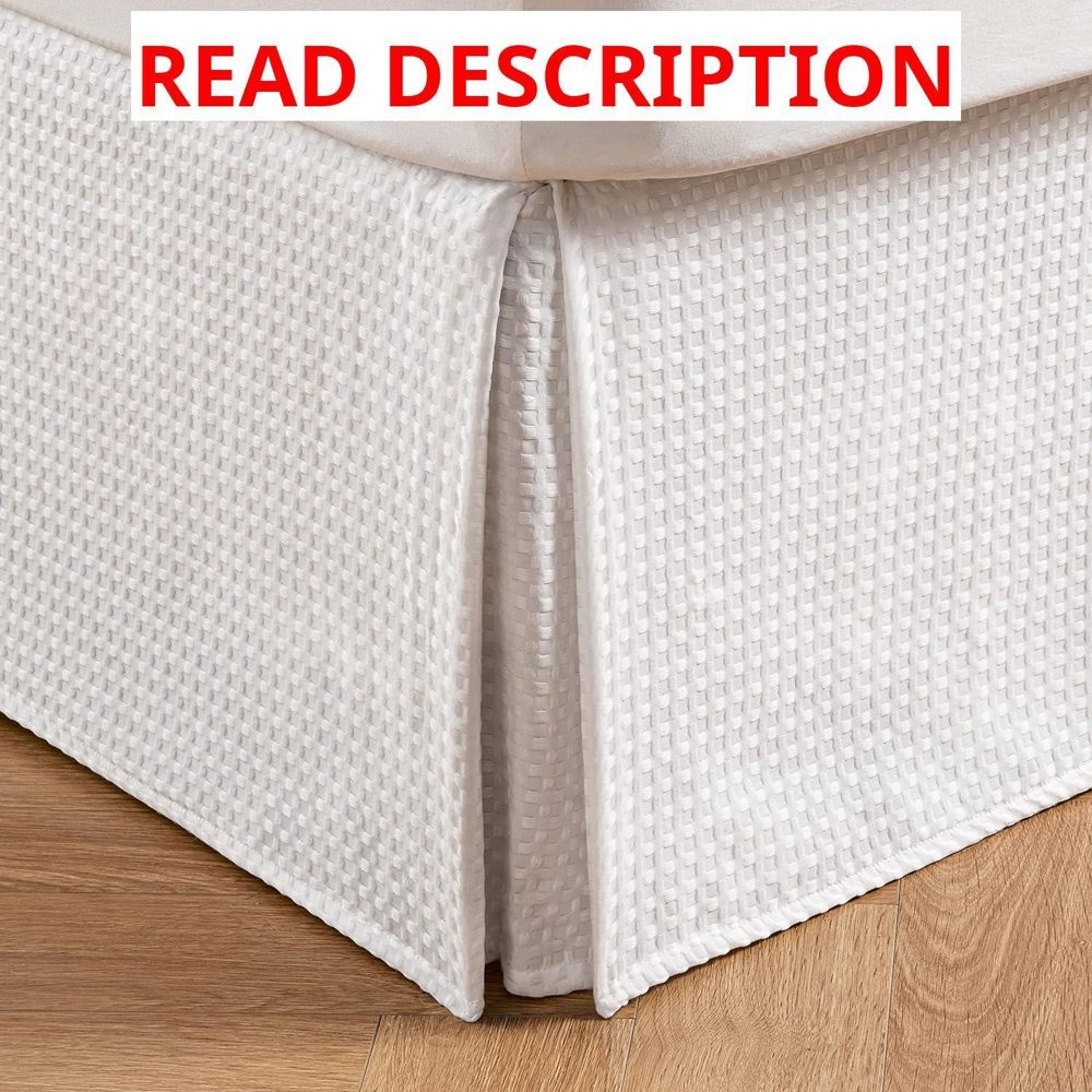 MIYE Pleated Bed Skirt 14" Drop Queen