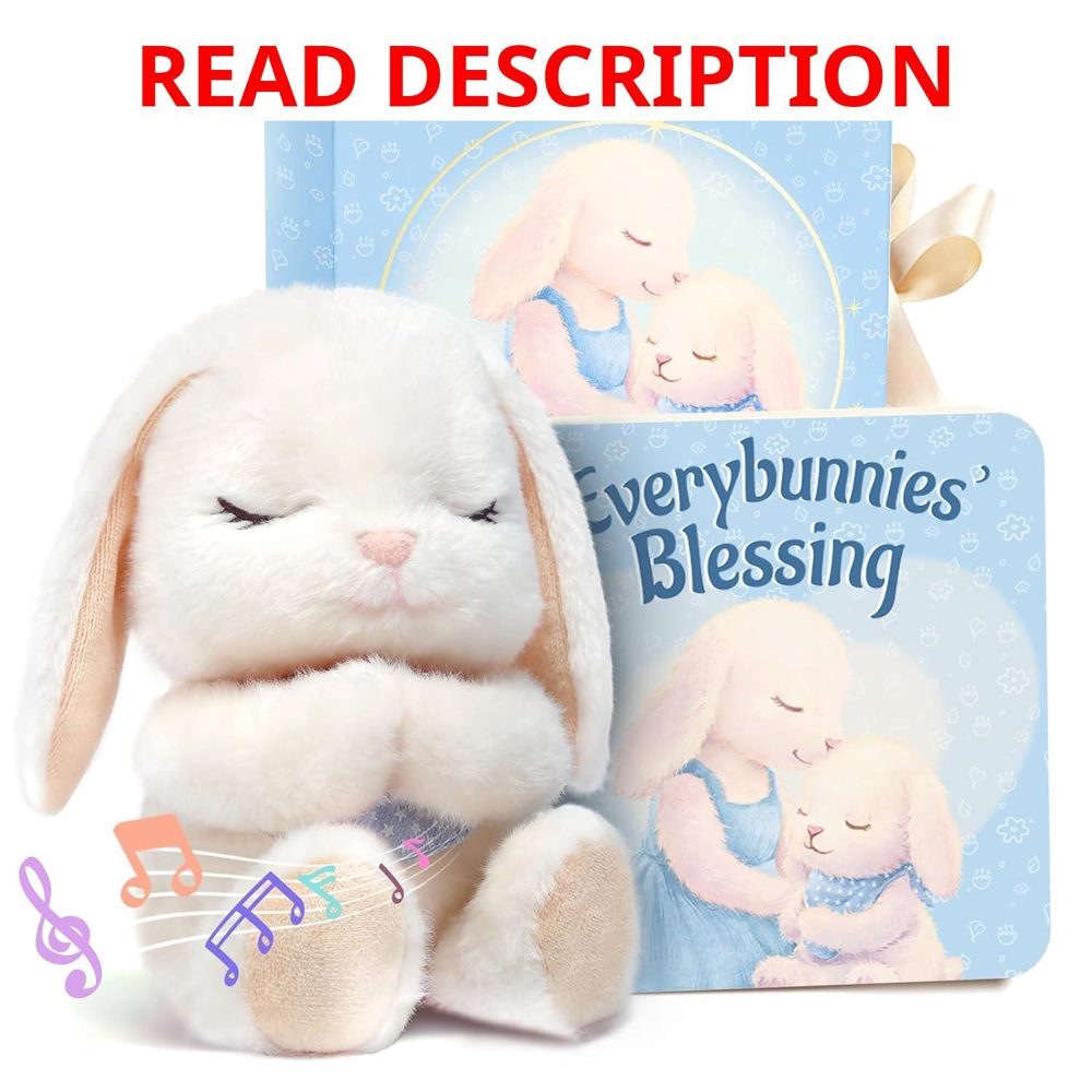Baptism Gifts for Boys: Plush Bunny & Book Set