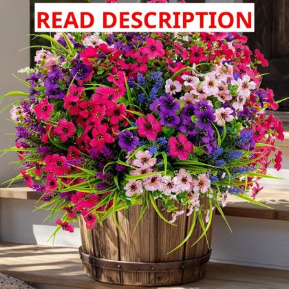 AXYLEX UV Artificial Flowers 16 Bundles