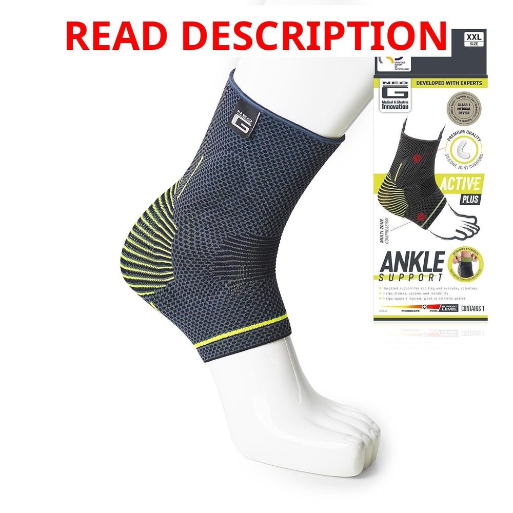 Neo-G Ankle Brace with Cushions Large