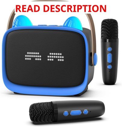 Mgaolo Mini Karaoke Machine for Kids (Blue)