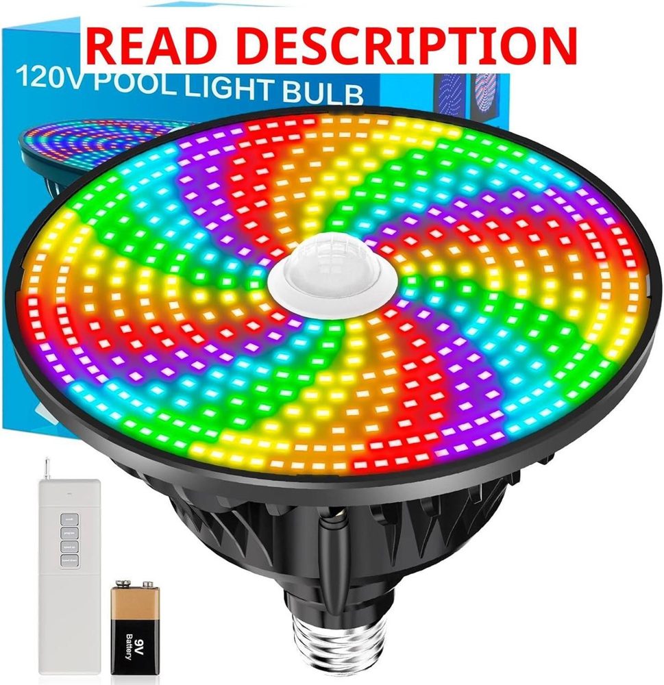 CEDIO RGB Pool Light Bulb for Inground Pool