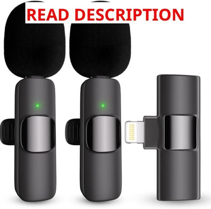 Wireless Lavalier Mic for iPhone/iPad (2-Pack)