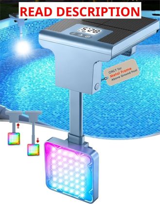 Solar Pool Lights for Metal Frame Pool