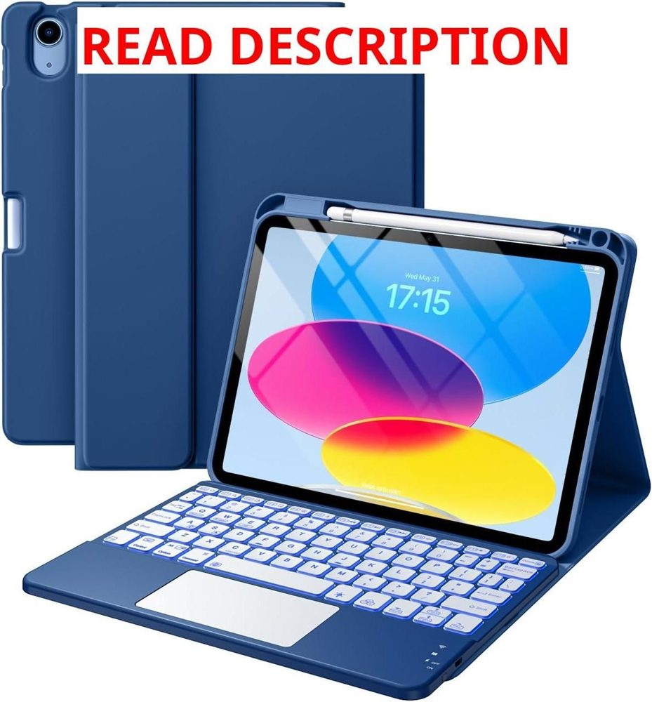Harvopu iPad 11th/10th Gen Case with Keyboard