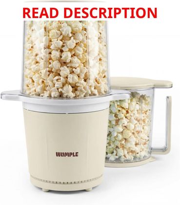 Air Popper Popcorn Maker - 10-Cup Cream