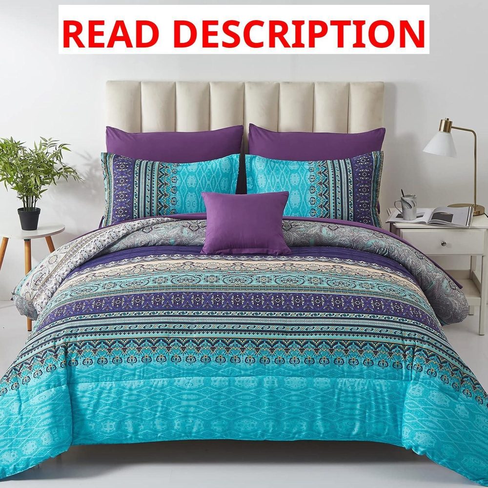 Cottolester Boho Queen 8pc Quilt Set