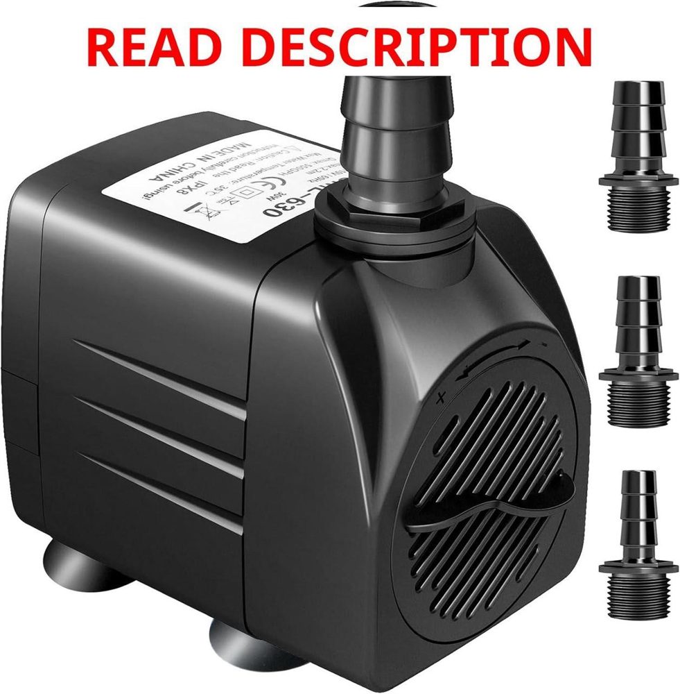 GROWNEER 550GPH Submersible Pump (30W)