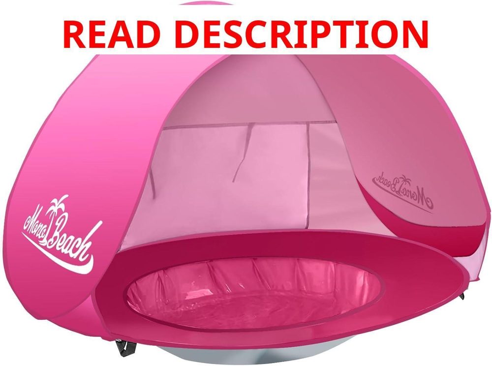 Monobeach Baby Beach Tent Pop Up Shade (Pink)