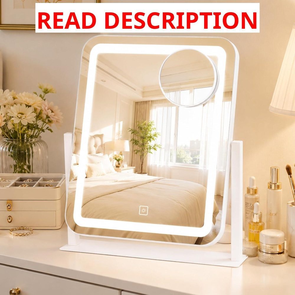 LED Vanity Mirror 5x Magnification White
