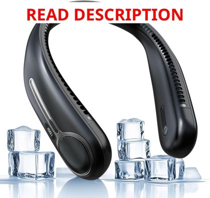 Neck Fan 6000mAh USB Rechargeable (Black)
