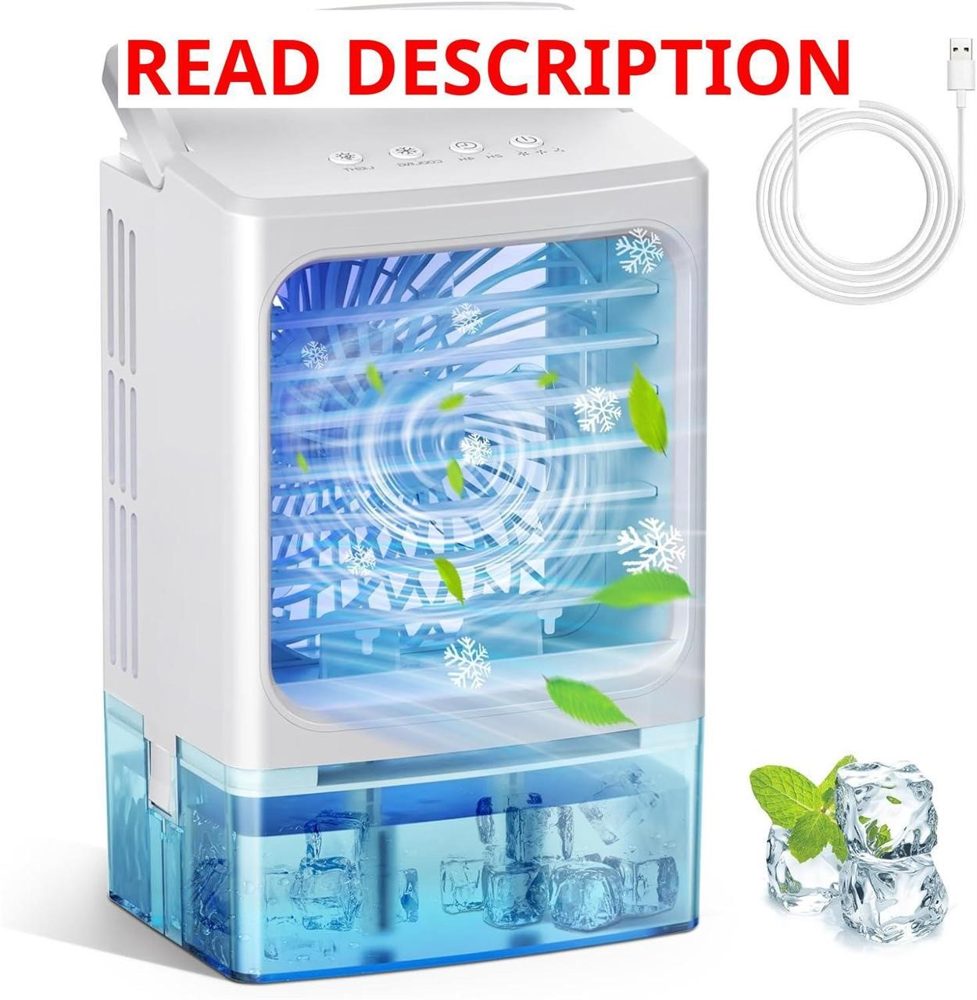 Portable AC 3 Speeds Water Tank Lights