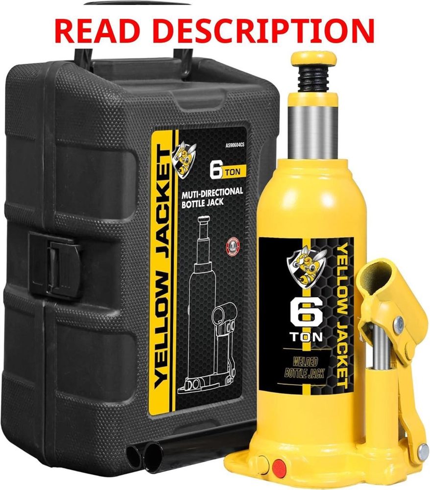 Yellow Jacket 6 Ton Bottle Jack with Case