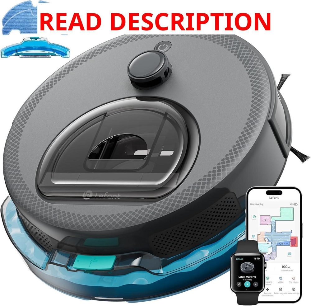 Lefant M330 Pro Robot Vacuum & Mop Grey