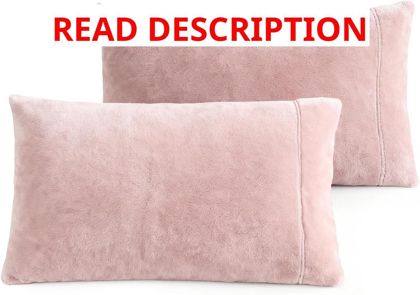 Velvet King 2 Pack Pillowcases 20x40 Mauve
