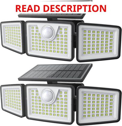 daphino 2500LM Solar Lights 3-Head