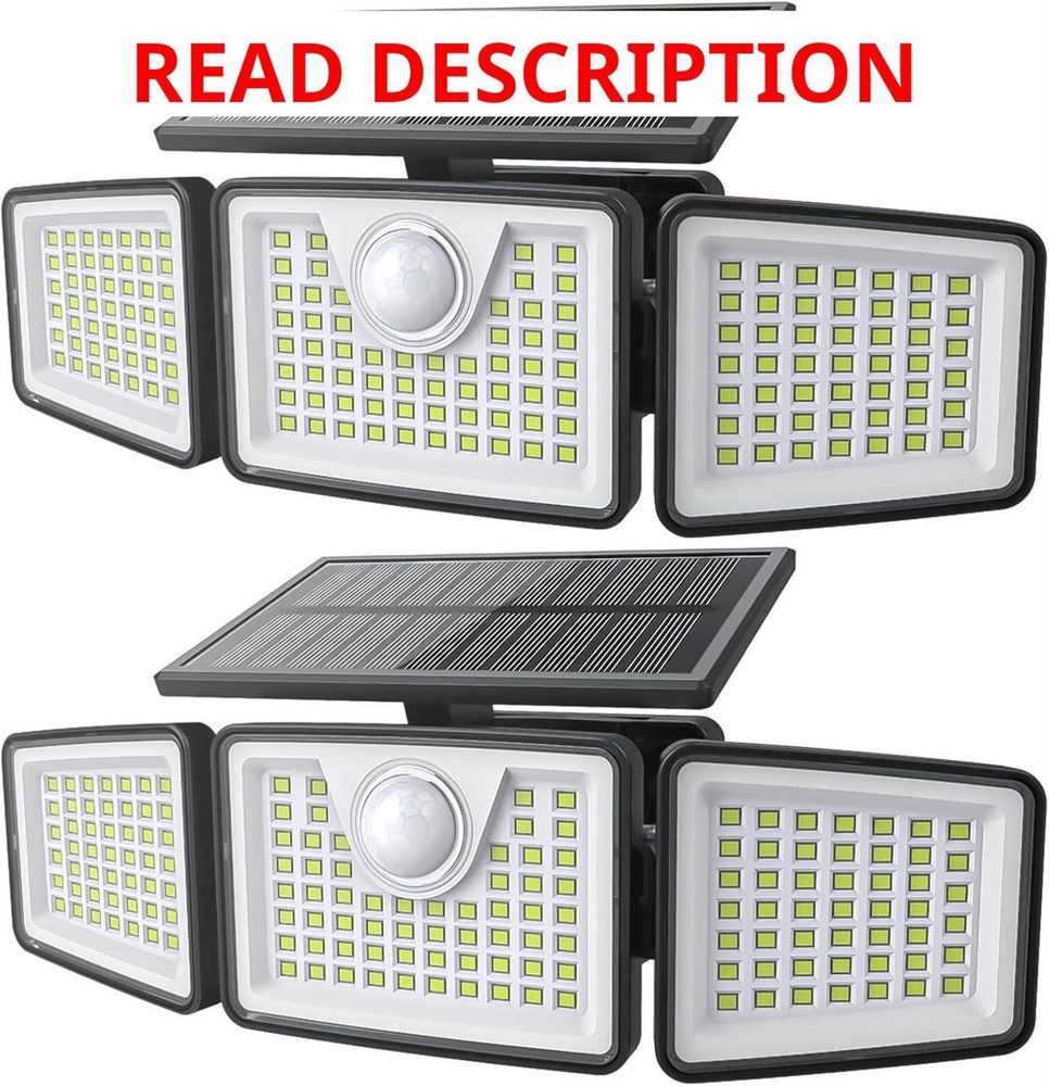 daphino 2500LM Solar Lights 3-Head