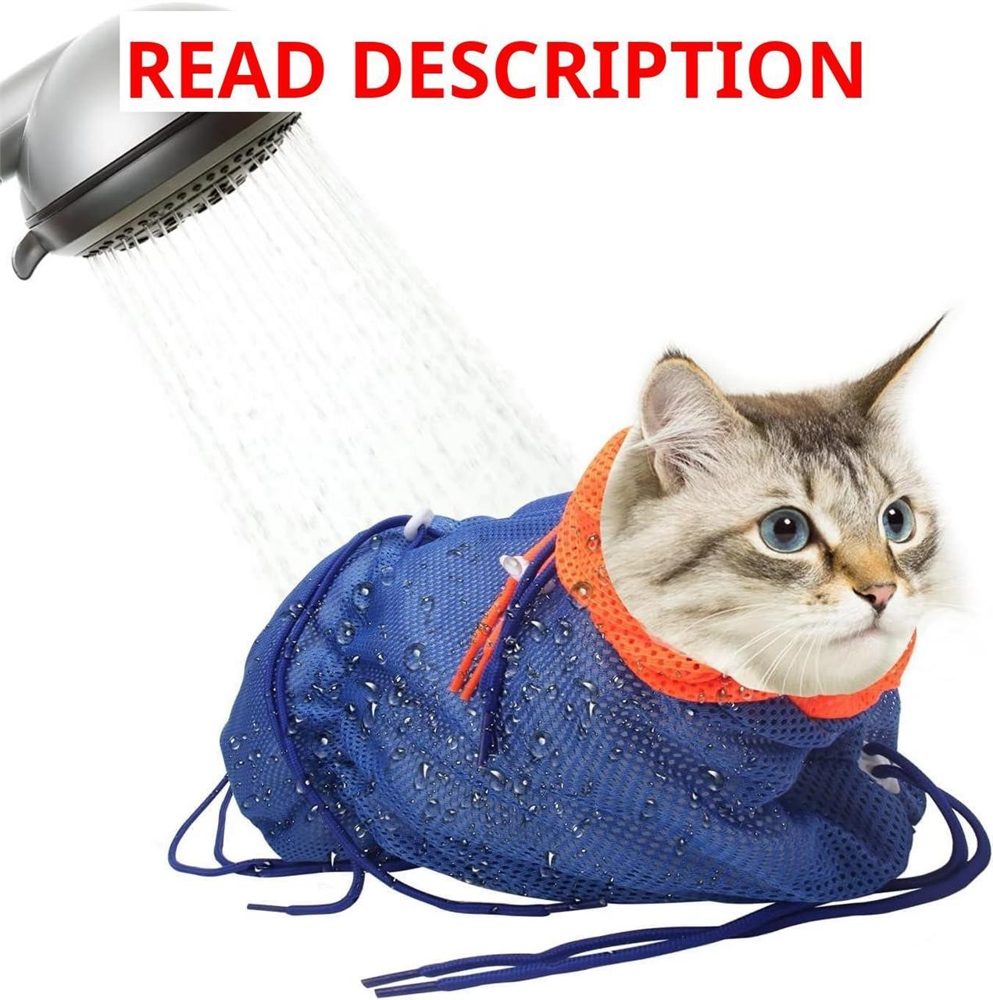 Cat Bathing Bag Catcan Anti-Scratch Mesh Bag