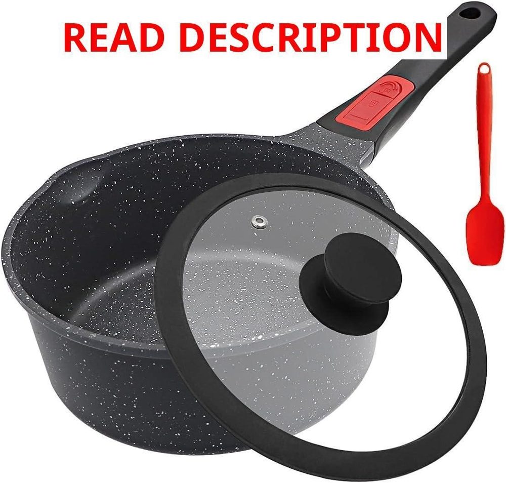 Non Stick Sauce Pan 2.5 Qt with Lid PFOA Free