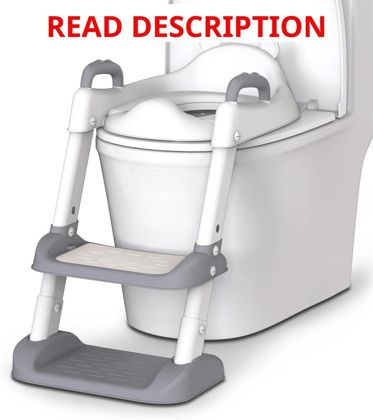 HBTower Potty Seat with Step Stool Grey