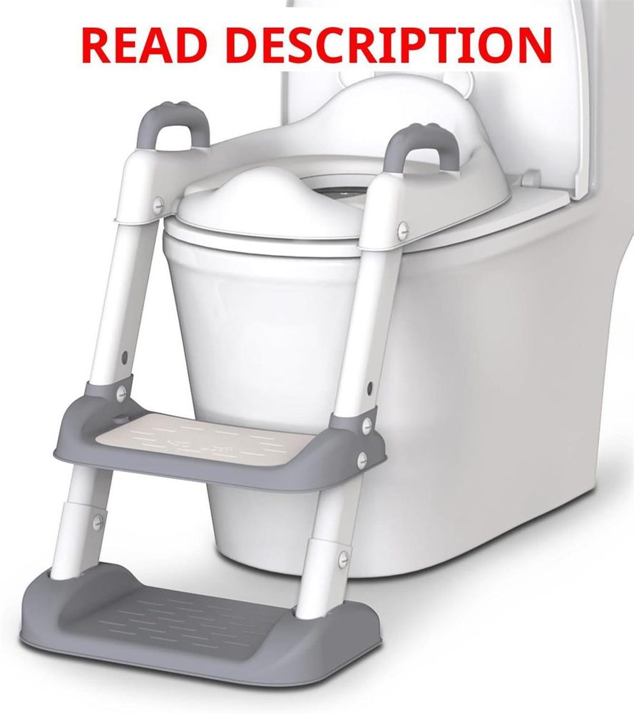 HBTower Potty Seat with Step Stool Grey