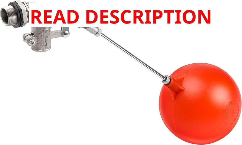 1/2" Stainless Steel Float Valve with 5" Ball