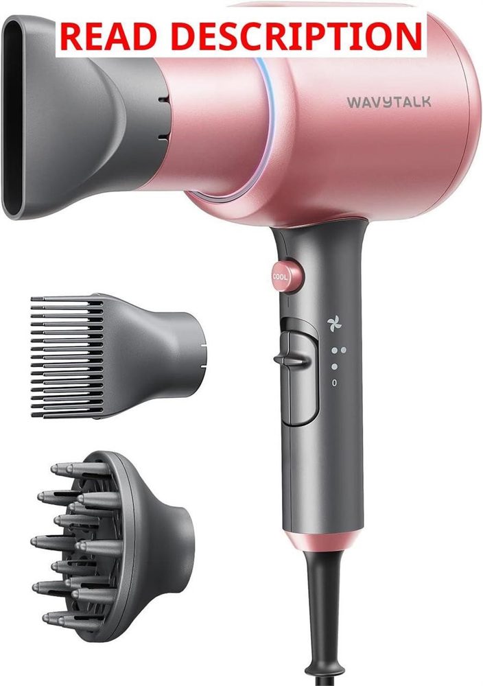 Wavytalk Hair Dryer Ionic 1875W Diffuser