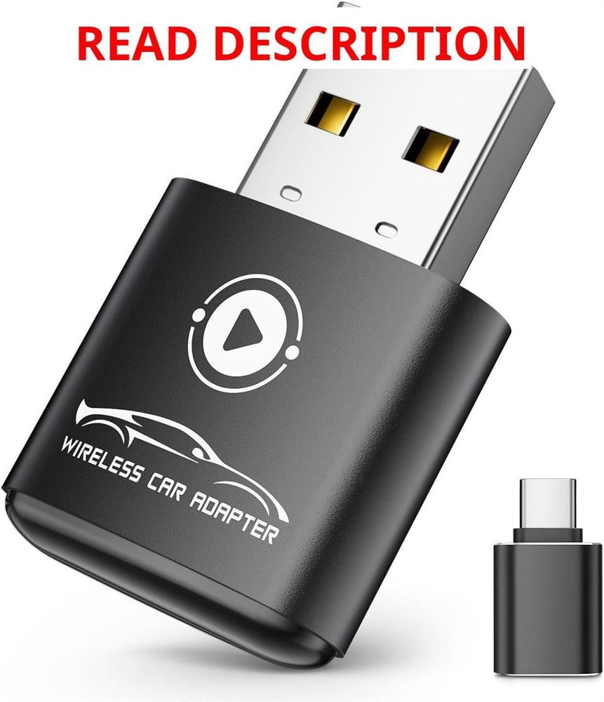 vnilrgle Wireless CarPlay Adapter for iPhone
