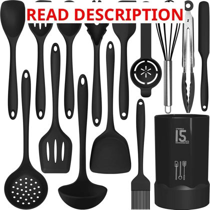 AOTHOD Silicone Utensils Set - BPA Free