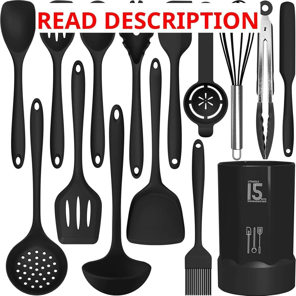 AOTHOD Silicone Utensils Set - BPA Free