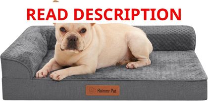Rainmr Small Dog Bed - Washable 30x20"}