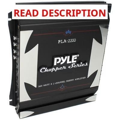 Pyle PLA2200 2-Channel Car Amplifier Black