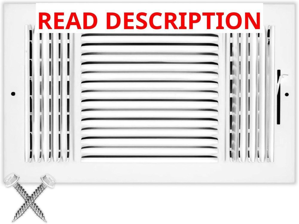 HVAC Premium 14"w x 8"h 3-Way Air Grille
