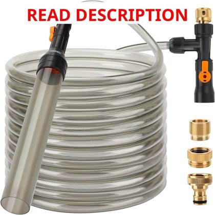 hygger Bucket-Free Water Change Kit 49FT Hose