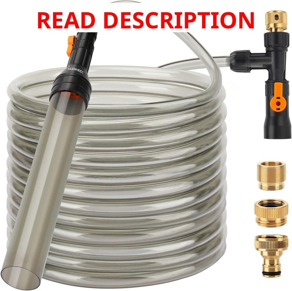 hygger Bucket-Free Water Change Kit 49FT Hose