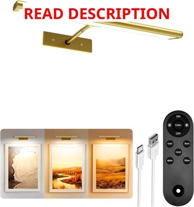 EZVALO 13" Wireless LED Picture Light Gold