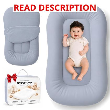 Mapof Baby Lounger for Newborns - Navy Blue