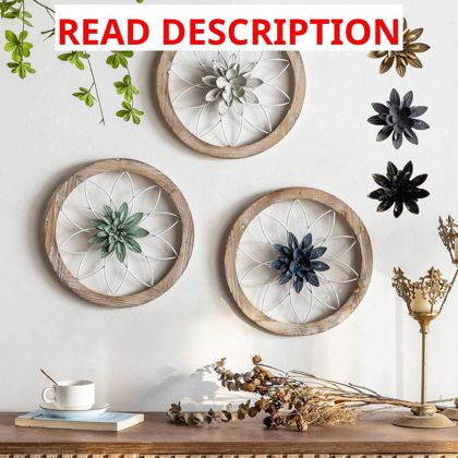 Paquesta 3-Piece Round Farmhouse Wall Decor