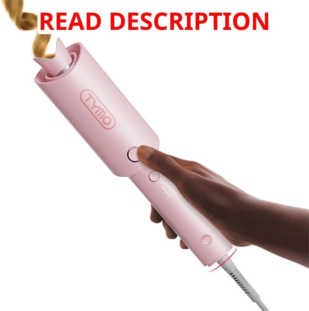 TYMO CurlPro Beach Waves Curling Wand 1" Pink